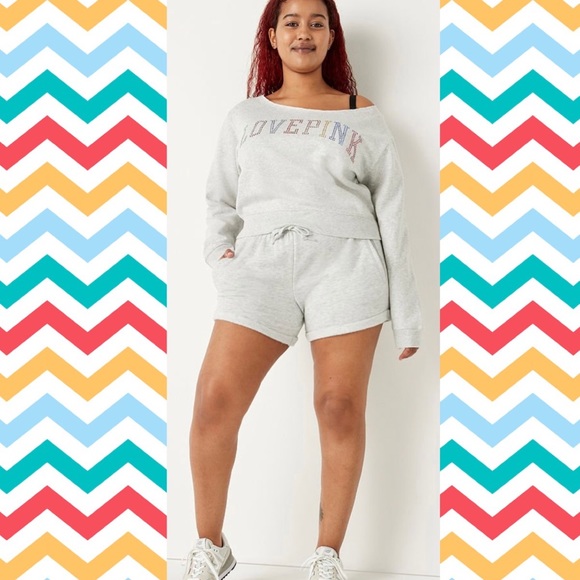 Victoria's Secret Pink XLarge Rainbow Bling
Campus Tee And Matching Shorts π - Picture 6 of 8